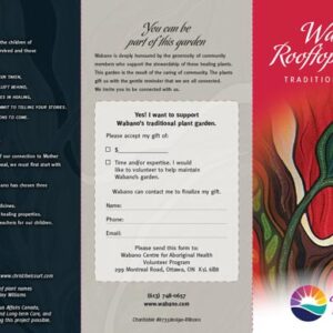 Wabano Rooftop Garden - Traditional Medicine Pamphlet